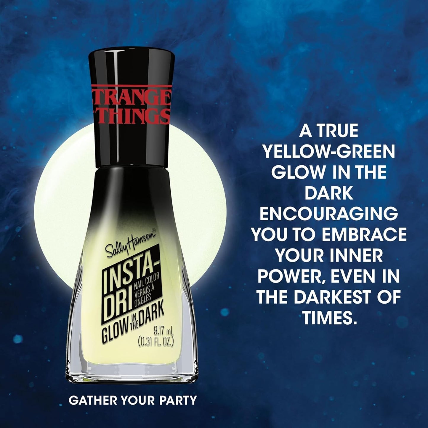Sally Hansen Insta-Dri x Stranger Things Nail Polish, Gather Your Party, 0.31oz