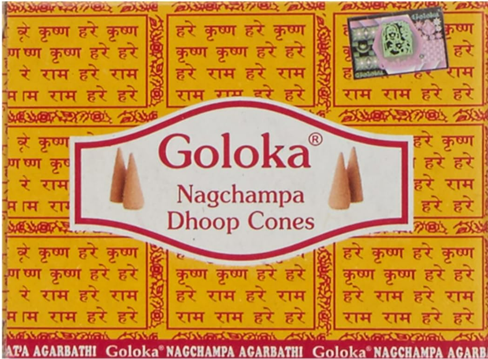 Goloka Nag Champa Cones x 12 Packs