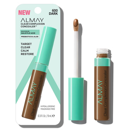 Almay Clear Complexion Acne & Blemish Concealer Makeup Salicylic Acid 600 Dark