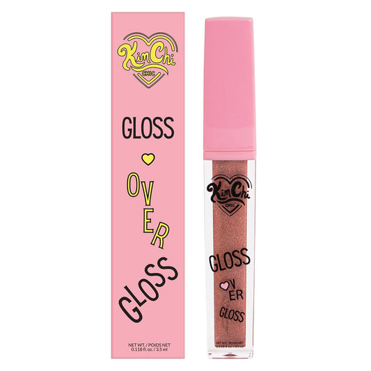 KimChiChic Beauty Gloss Over Gloss Shimmery Micro Sparkle Lip Gloss To Wear Alone Or Over Lipstick Fragrance Free Luscious Lip Balm Mauve With Red Undertones 04 Nectar 0 35ml