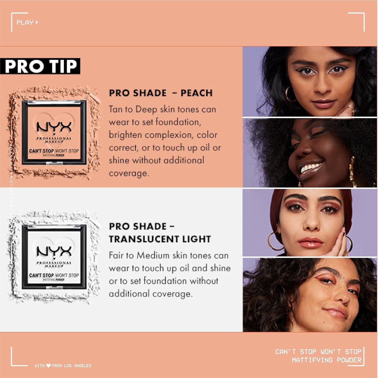 NYX PROFESSIONAL MAKEUP Can't Stop Won't Stop Mattifying Pressed Powder - Mocha