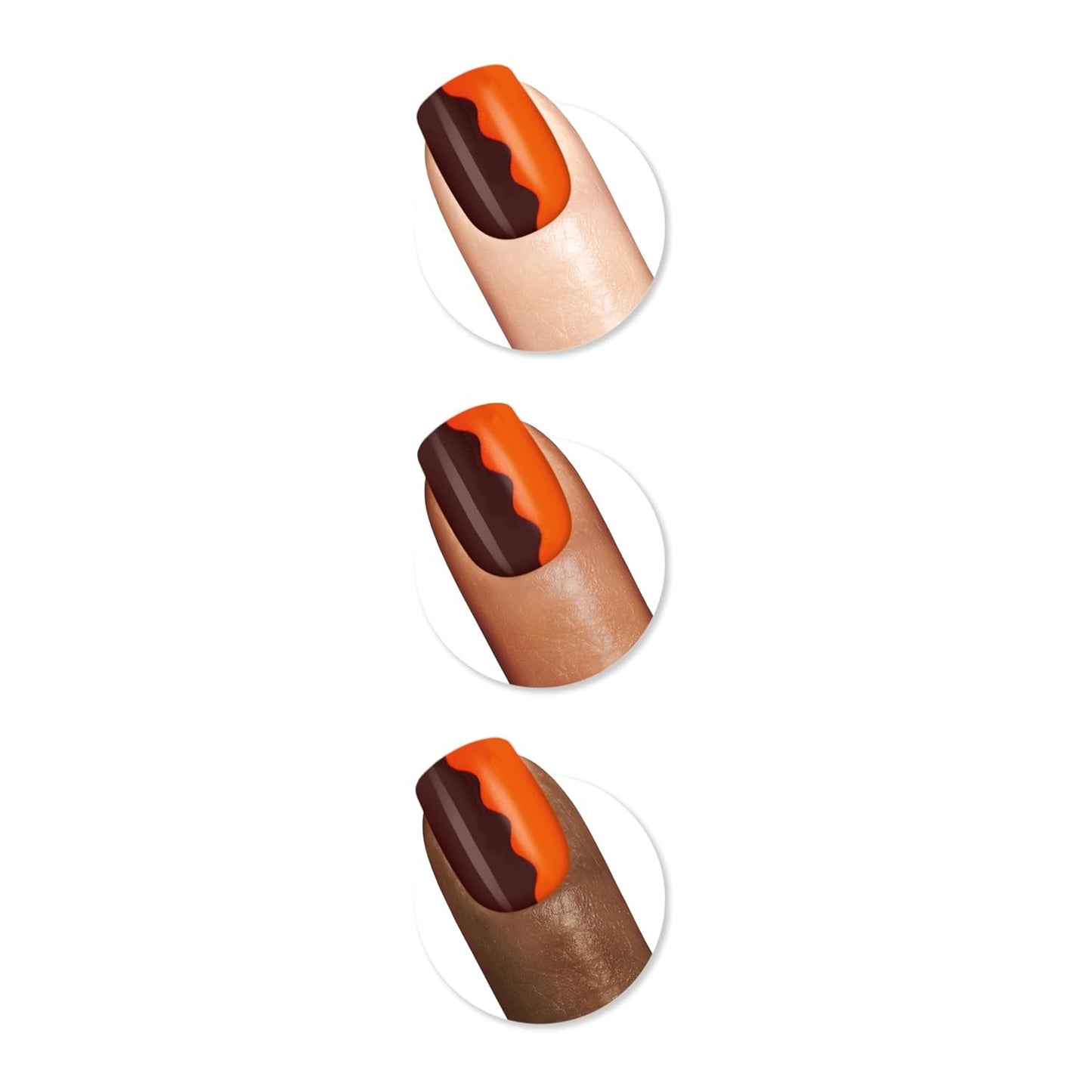 Sally Hansen Salon Effects Perfect Manicure Press On Nails When Chocolate Met PB Press On Nails Non Damaging Adhesive Tabs File Alcohol Pad Included