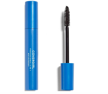 COVERGIRL Professional 3-in-1 Straight Brush Waterproof Mascara, 225 Very Black,