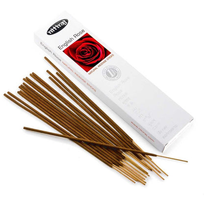Nitiraj Platinum Natural Incense Sticks Slow Burning 1hr. 2Pack (English Rose)