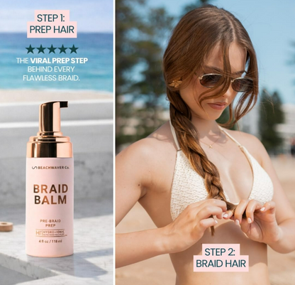 The Beachwaver Co. Braid Balm Pre-Braid Prep - Full Size (4 Fl Oz)  Frizz-Taming