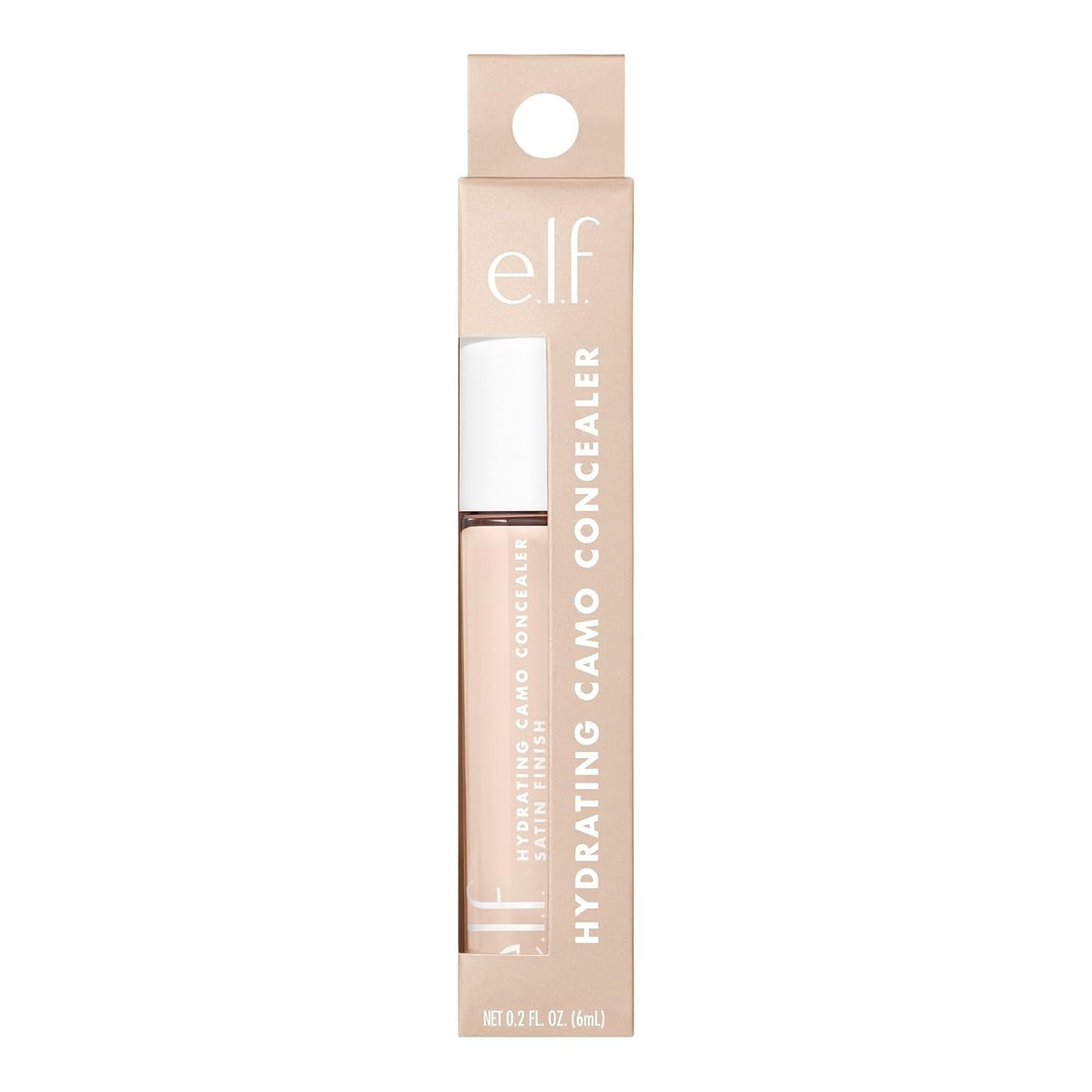 e.l.f. Hydrating Camo Concealer, Covers Blemishes & Under-Eye Circles, Fair Rose