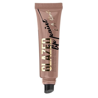 2 Pack L.A. Girl Glazed Lip Paint Whisper GLG787 Intense Color Extra Glossy Nude
