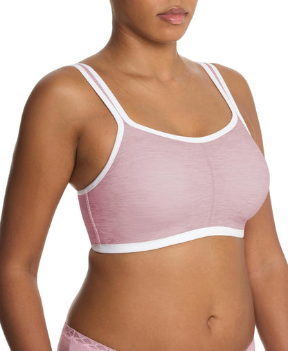 Natori Women's Natori Yogi Contour Convertible Sports Bra Pink/Light Ivory 34H
