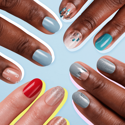Sally Hansen Salon Effects Nail Strips No UV Light Needed No Dry Time Long Lasting Non Damaging 32 Nail Strips 1 Cuticle Stick Nail File Prep Pad List Ruby