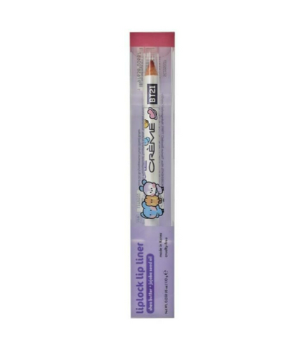 The Crème Shop BT21 Minini Liplock Lip Liner Shea Butter, True Pink 0.038 oz