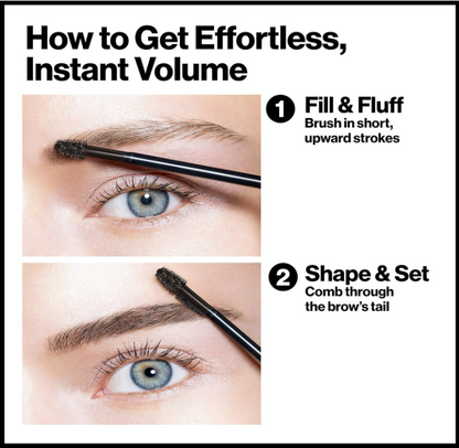 Revlon ColorStay Brow Fiber Filler Brow Gel, 306 Clear, 0.23 fl oz