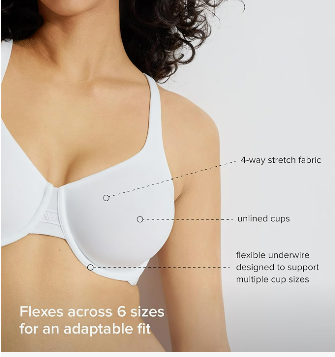 Wacoal Ever Flexing, Full Coverage, Seamless, Fit Flexable, Black, Small