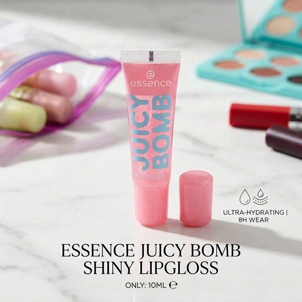 Essence Juicy Bomb Shiny Lipgloss 05 Pink Lemonade 10ml Vegan High Shine Finish