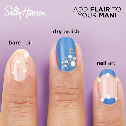Sally Hansen Salon Effects Nail Accents, Glam Geometric, Nail Art Decals, Easy to Use, No Commitment, Use On Nail Polish or Bare Nails, Mix and Match