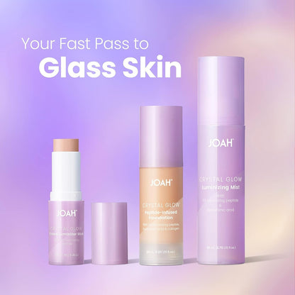 JOAH Crystal Glow Peptide-Infused Foundation, 1.01 Oz, Tan Neutral TN080