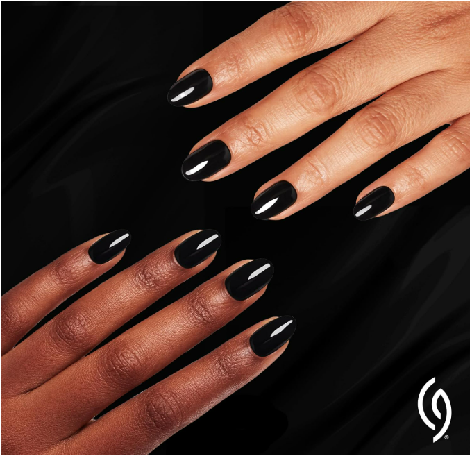 China Glaze CG Nail Lacquer Liquid Leather Jet Black Nail Polish Quick Dry Chip Resistant High Gloss Finish for Salon DIY Manicure 0 5 fl oz