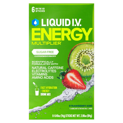 Liquid I.V.® Strawberry Kiwi Sugar-Free Hydration Multiplier® 4 Pack 24 Sticks