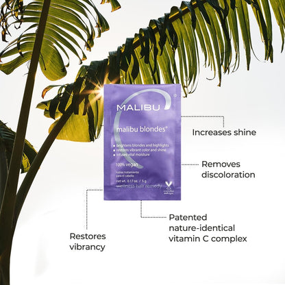 Malibu C Blondes Wellness Remedy - Removes Discoloration from Bleached, 1 Pack