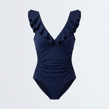 Designed For You Women's Navy Blue One Piece Swimsuit Size M NWT Slimming Fit