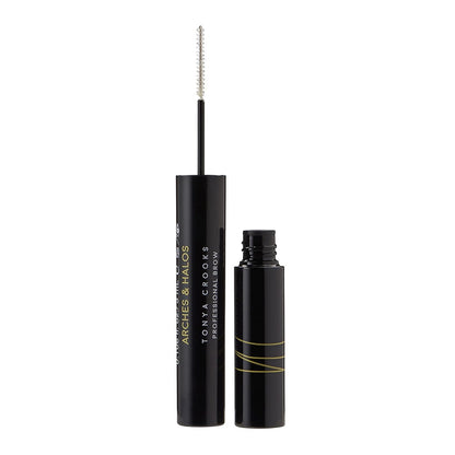 Arches and Halos Water Resistant Firm Hold Eyebrow Gel - Clear Brow Gel for Lasting Definition - Non Flaking Weightless Formula - Vegan - 0.1 oz