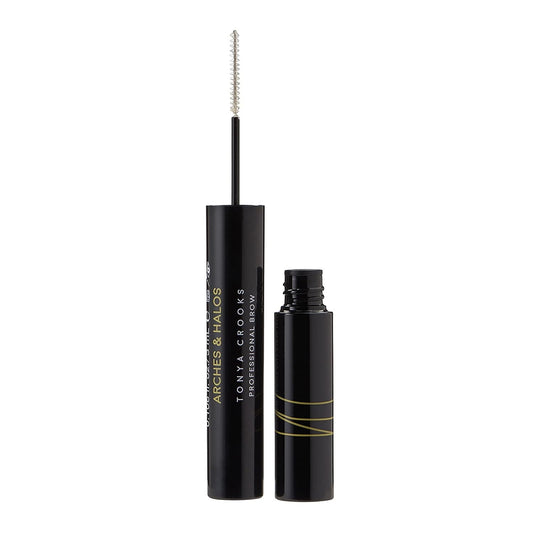 Arches and Halos Water Resistant Firm Hold Eyebrow Gel - Clear Brow Gel for Lasting Definition - Non Flaking Weightless Formula - Vegan - 0.1 oz