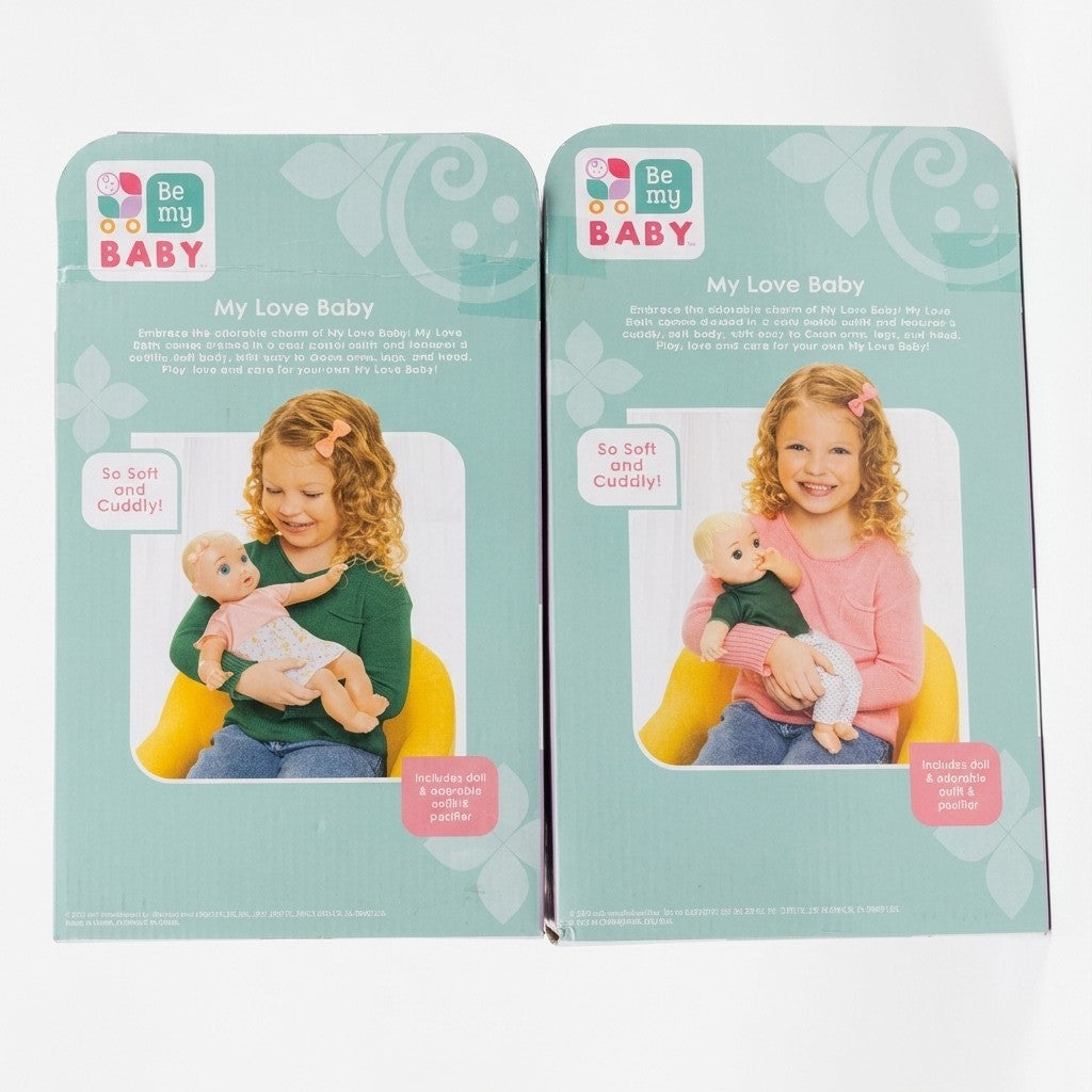 Jakks Pacific Be My Baby 14" Dolls Boy & Girl Set My Love Baby Thumb Sucking