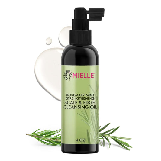 Mielle Organics Rosemary & Mint Scalp & Edge Cleansing Hair Oil - No-Rinse 4 oz