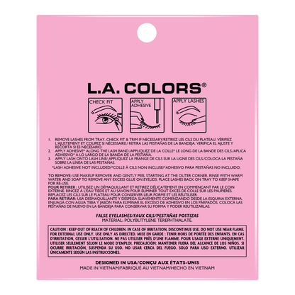 L.A. COLORS DRAMATILASH Faux Mink Lashes 3-Pack Soft Gaze CBEL535 3D Curl Reusab