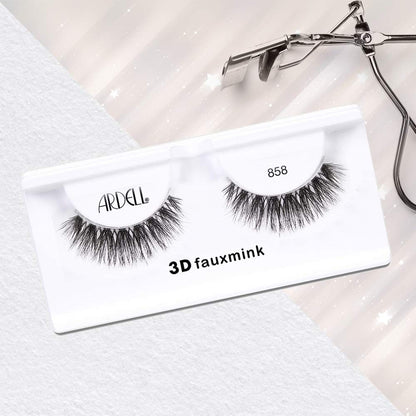 Ardell 3D Faux Mink False Eyelashes 858 Dramatic Volume Multipack 3 Pairs
