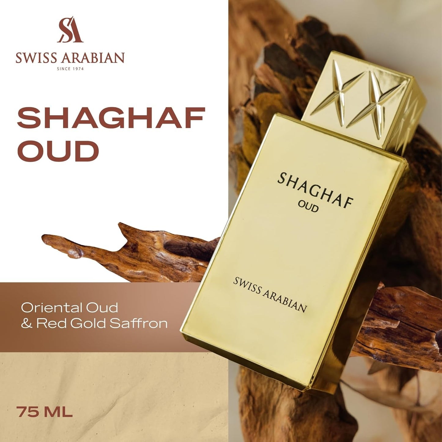 Swiss Arabian Shaghaf Oud - Long Lasting, Addictive 2.5 Fl oz 75ml