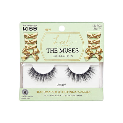 Kiss The Muses, False Eyelashes, 'Legacy', 12mm, Includes 1 Pair, Easy to Apply, Reusable Lash Clusters