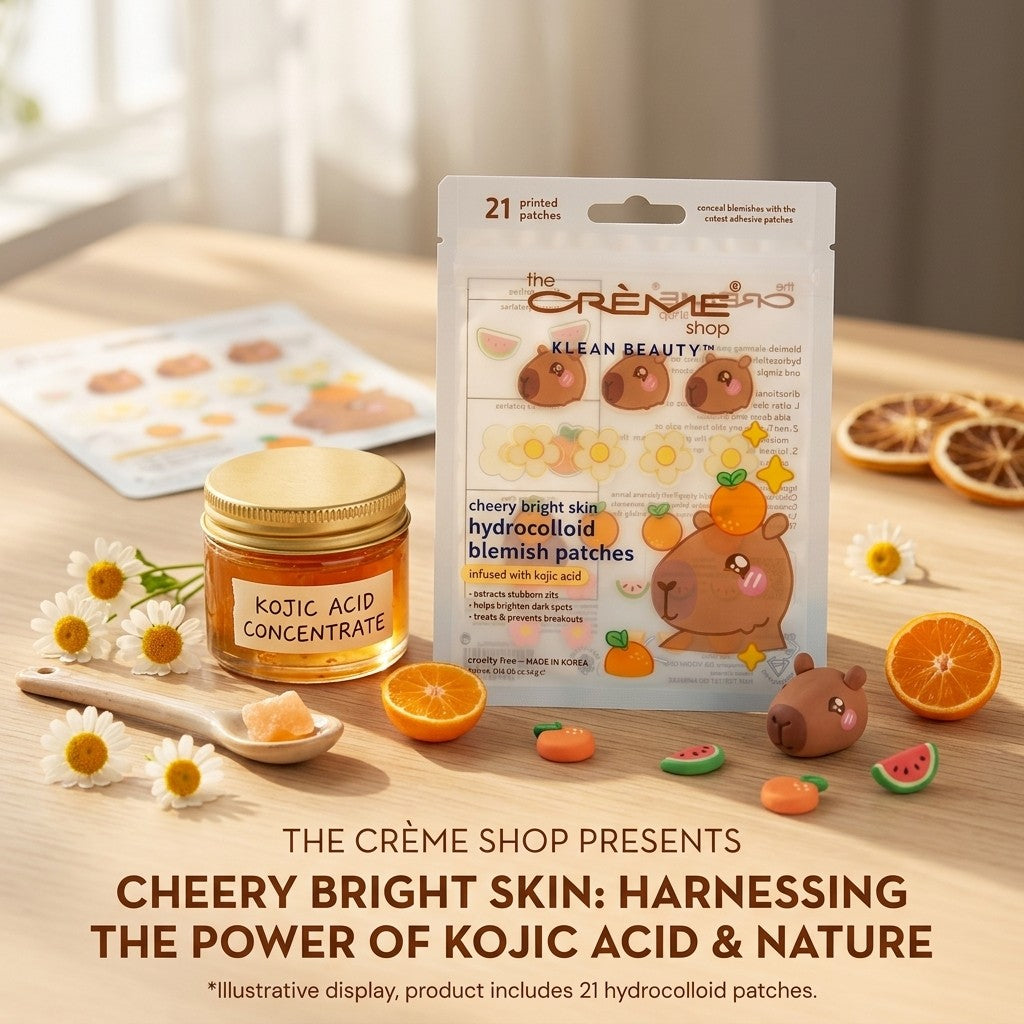 The Creme Shop Klean Beauty Kojic Acid Hydrocolloid Blemish Patches Capybara 21c