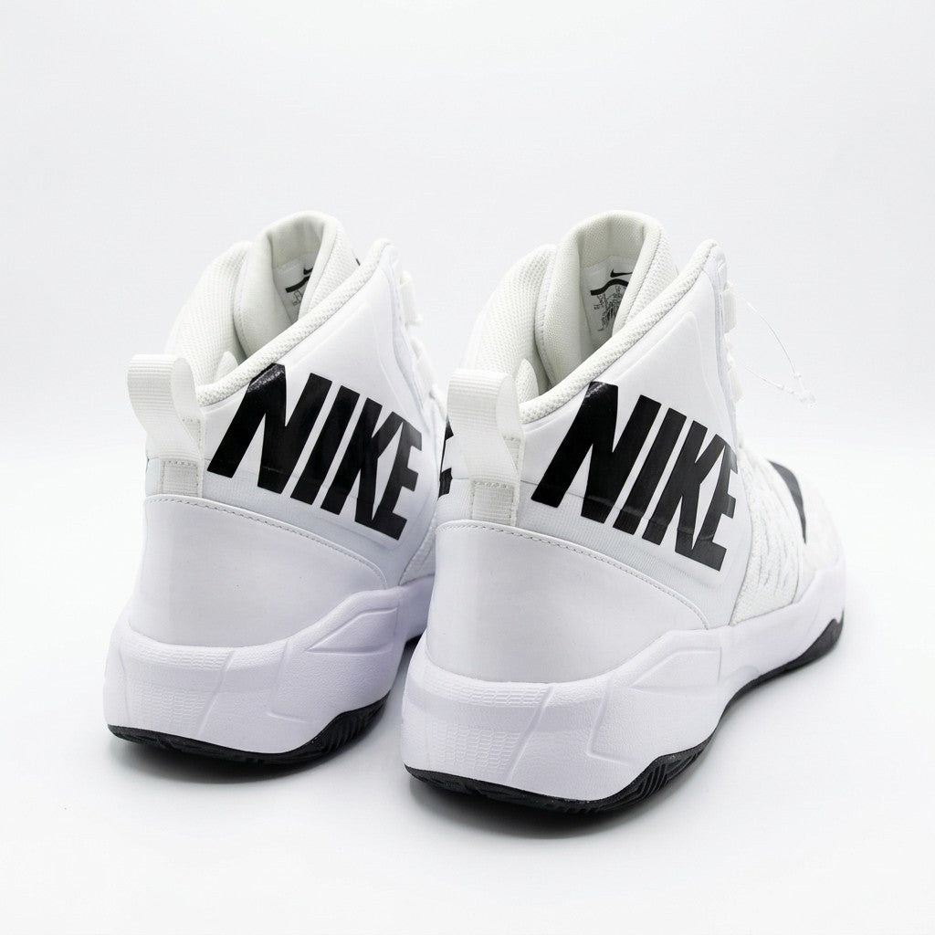 Nike Force Savage Pro Mid White Black Men's Football Cleats Size 16 923306-101