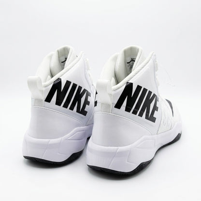 Nike Force Savage Pro Mid White Black Men's Football Cleats Size 16 923306-101