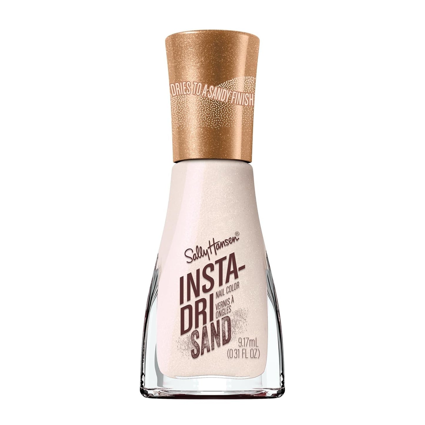 Sally Hansen Insta-Dri Sand Nail Polish 135 Turbo Terrain Nude Shimmer Quick Dry Achieve a professional, salon-style manicure in under a minute with Sally Hansen Insta-Dri Sand Nail Polish. The 135 Turbo Terrain shade provides a stunning neutral nude tone
