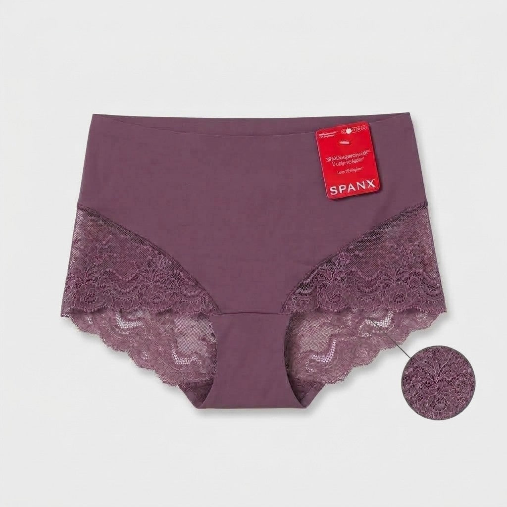 SPANX supersmooth Undie-tectable Lace Hipster Large Prune