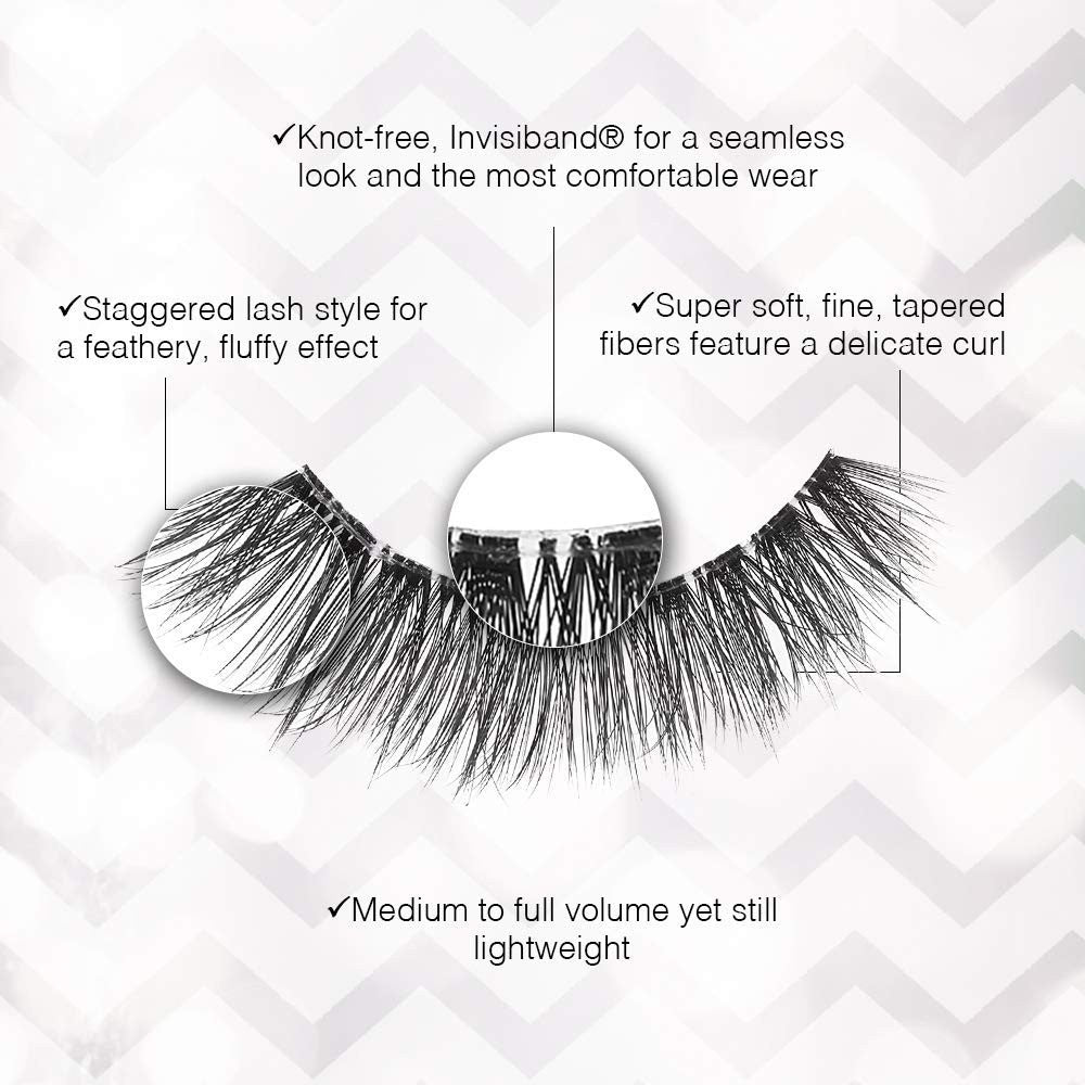 Ardell 3D Faux Mink False Eyelashes 858 Dramatic Volume Multipack 3 Pairs