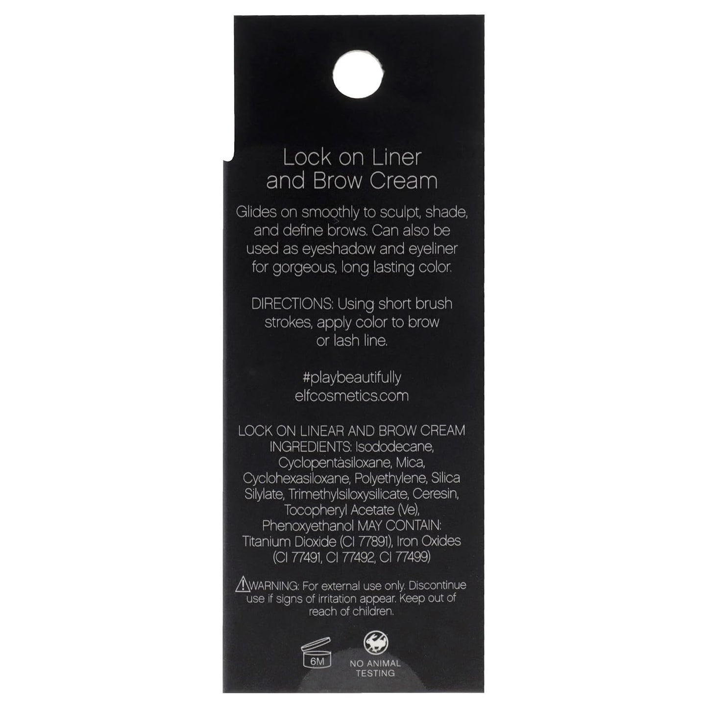 e.l.f. Lock on Liner and Brow Cream, Espresso, 0.19 oz