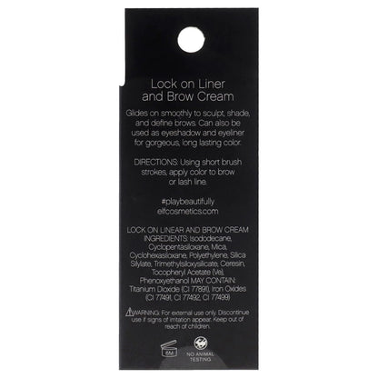 e.l.f. Lock on Liner and Brow Cream, Espresso, 0.19 oz