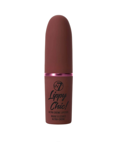W7 Lippy Chic Ultra Creme Lipstick Sarcasm - Highly Pigmented Creamy Lip Color