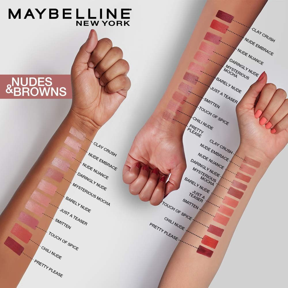 Maybelline Color Sensational, Matte Finish Lipstick Makeup, Touch Of Spice 660