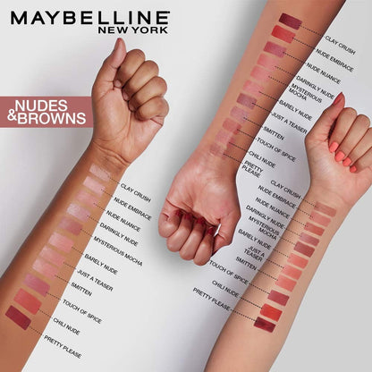 Maybelline Color Sensational, Matte Finish Lipstick Makeup, Touch Of Spice 660