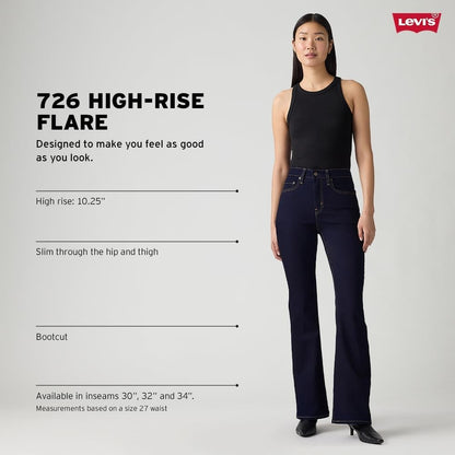 Levi's Women's 726 High Rise Flare Jeans 30X32 NWT