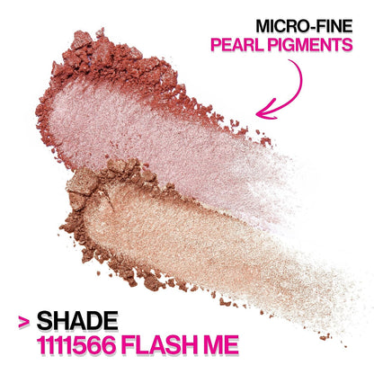 Wet n Wild MegaGlo Blushlighter, Blendable Blush & Highlighter Set, Flash Me
