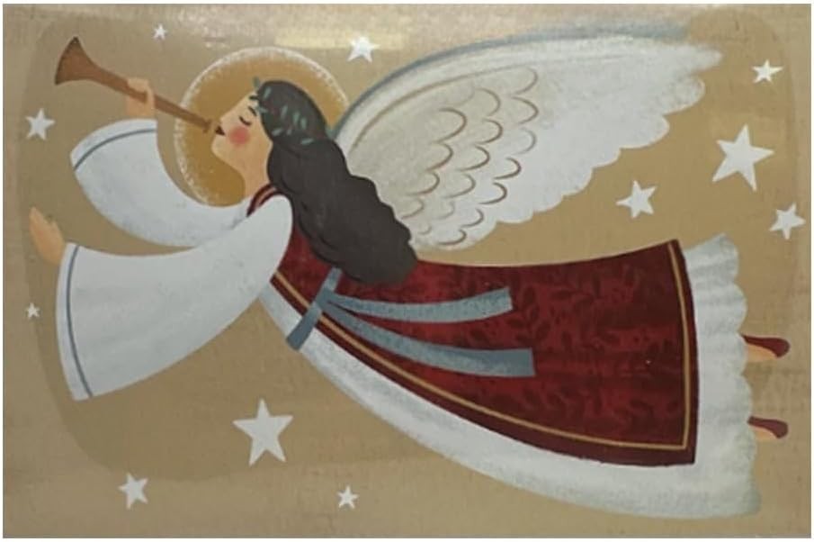 American Greetings Christmas Holiday Cards with Envelopes - 4 3/4" x 7 1/4" - (Angel - 16 Ct)
