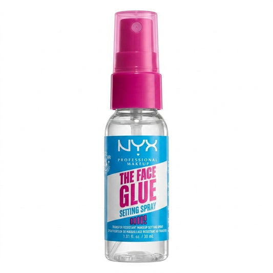 NYX Professional Makeup The Face Glue Setting Spray Mini 1.01 fl oz, Pack of 1