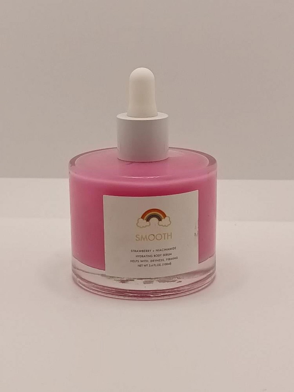 Rainbow Beauty SMOOTH Strawberry Hydrating Body Serum~Firming~3.4 oz