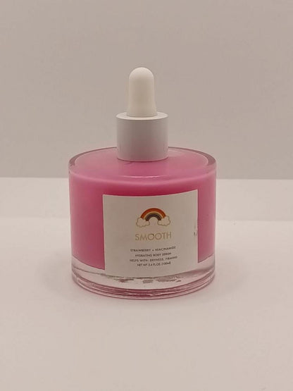 Rainbow Beauty SMOOTH Strawberry Hydrating Body Serum~Firming~3.4 oz