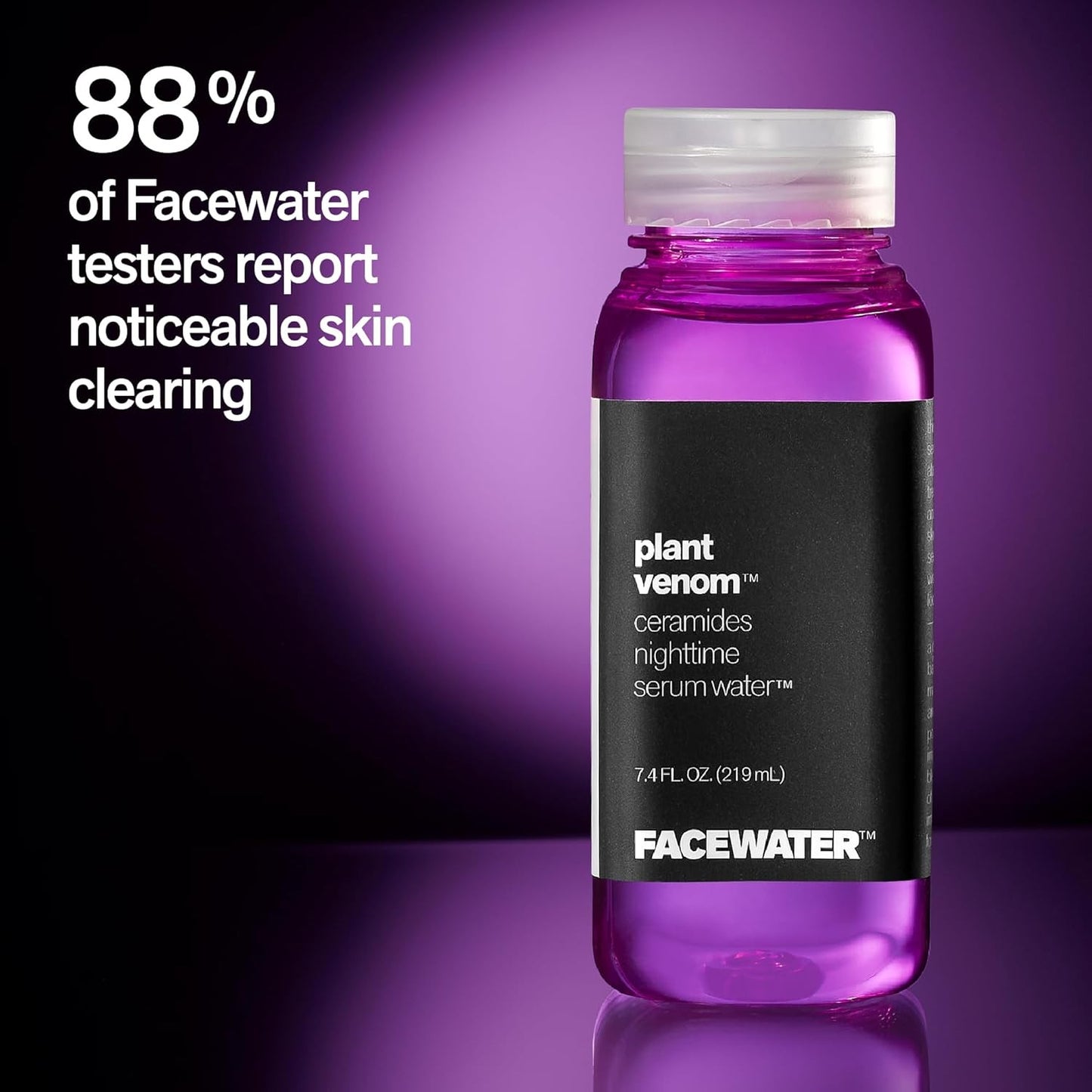 Facewater Plant Venom Ceramides Nighttime Serum Water 7.4 fl oz Skin Treatment