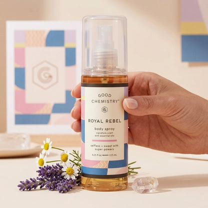 Good Chemistry Royal Rebel Body Spray 4.25 fl oz Vegan Fragrance Mist